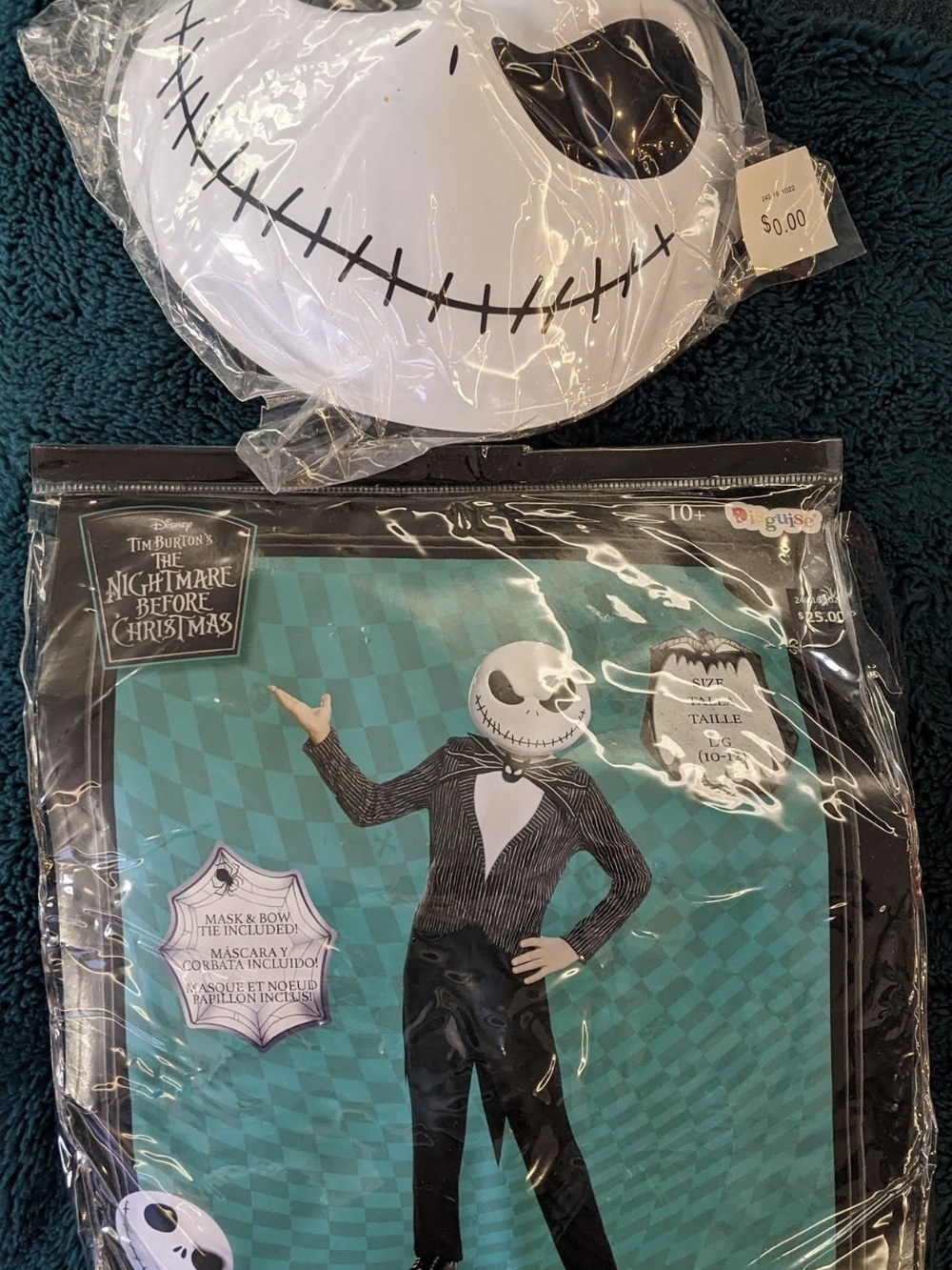 The Nightmare Before Christmas Jack Costume for Kids - White & Black